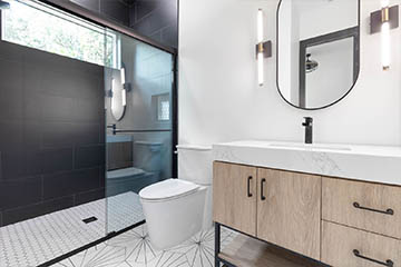 Contemporary Bathroom - Stoughton and Duran Custom Homes